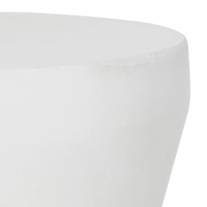 Safavieh TORRE Contemporary Concrete Accent Stool – Stylish Multi-Purpose Design for Indoor & Outdoor Use Ivory VNN1001B