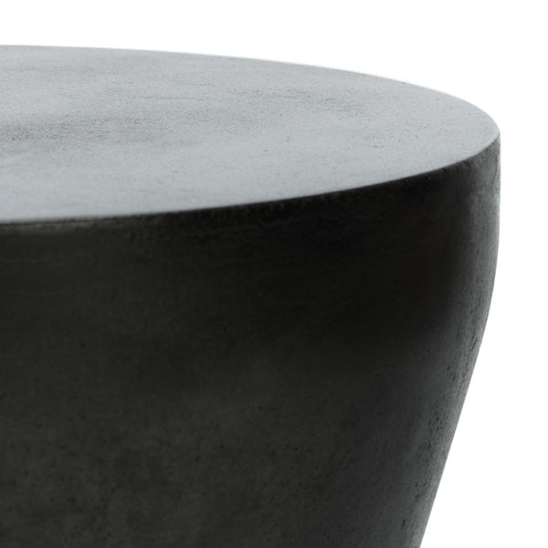 Safavieh TORRE Contemporary Concrete Accent Stool – Stylish Multi-Purpose Design for Indoor & Outdoor Use Black VNN1001C