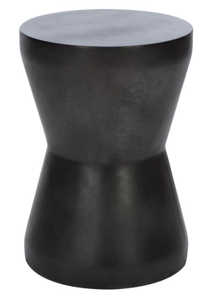 Safavieh TORRE Contemporary Concrete Accent Stool – Stylish Multi-Purpose Design for Indoor & Outdoor Use Black VNN1001C