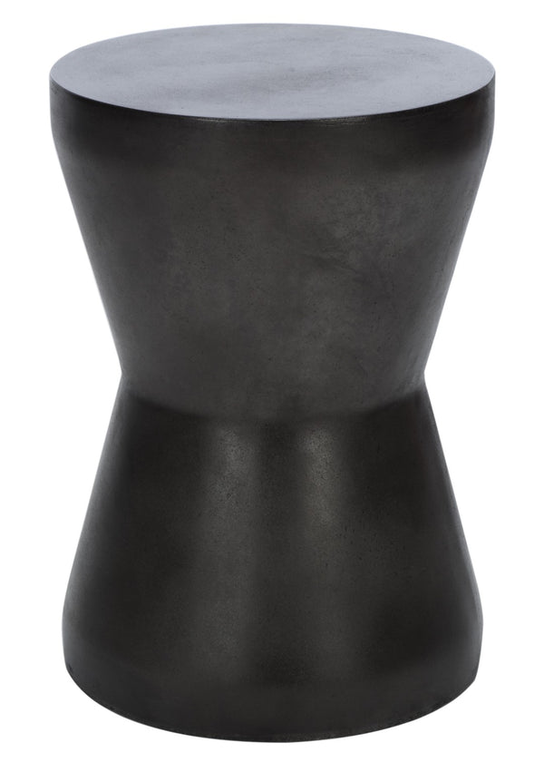 Safavieh TORRE Contemporary Concrete Accent Stool – Stylish Multi-Purpose Design for Indoor & Outdoor Use Black VNN1001C