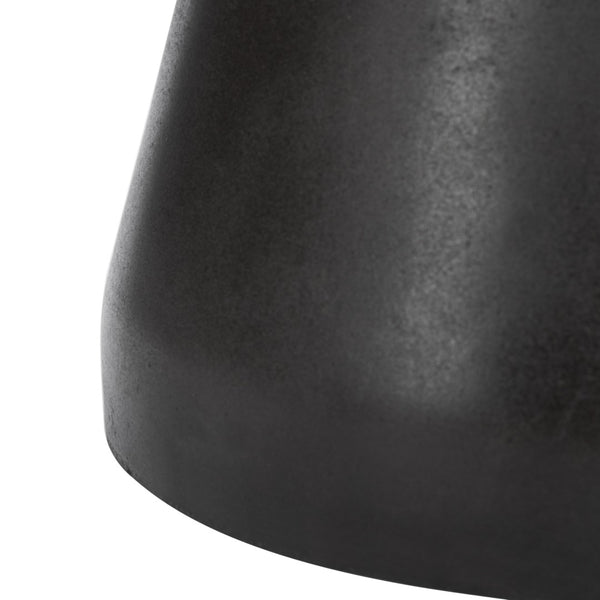 Safavieh TORRE Contemporary Concrete Accent Stool – Stylish Multi-Purpose Design for Indoor & Outdoor Use Black VNN1001C