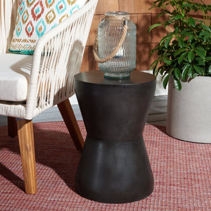 Safavieh TORRE Contemporary Concrete Accent Stool – Stylish Multi-Purpose Design for Indoor & Outdoor Use Black VNN1001C