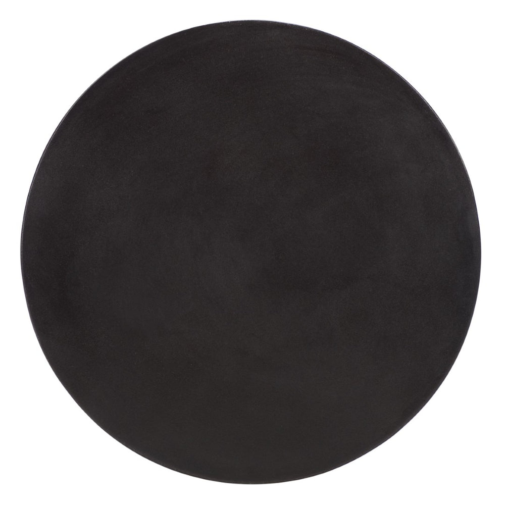 Safavieh TORRE Contemporary Concrete Accent Stool – Stylish Multi-Purpose Design for Indoor & Outdoor Use Black VNN1001C