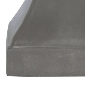 Safavieh CURBY Concrete Accent Stool - Stylish Industrial Chic for Indoor & Outdoor Spaces, Versatile Design Dark Grey VNN1002A