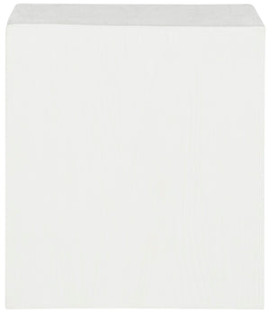 Safavieh CUBE Concrete Accent Stool - Modern Sculptural Design for Indoor & Outdoor Spaces, Versatile Use Ivory VNN1003B