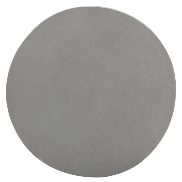 Safavieh TRUNK Concrete Accent Stool - Sculptural Modern Design for Indoor & Outdoor Versatility and Style Dark Grey VNN1004A