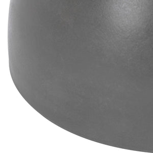 Safavieh HARUKI Contemporary Concrete Accent Stool with Sculptural Design for Versatile Indoor & Outdoor Use Dark Grey VNN1006A