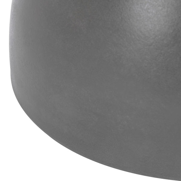 Safavieh HARUKI Contemporary Concrete Accent Stool with Sculptural Design for Versatile Indoor & Outdoor Use Dark Grey VNN1006A