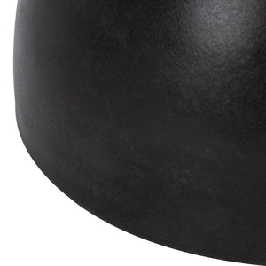 Safavieh HARUKI Contemporary Concrete Accent Stool with Sculptural Design for Versatile Indoor & Outdoor Use Black VNN1006C