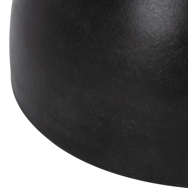 Safavieh HARUKI Contemporary Concrete Accent Stool with Sculptural Design for Versatile Indoor & Outdoor Use Black VNN1006C