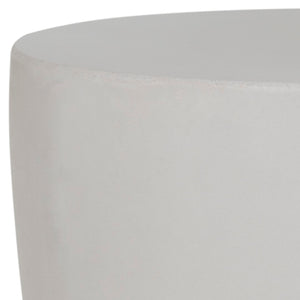 Safavieh AISHI Sculptural Concrete Accent Stool - Modern African-Inspired Design for Indoor & Outdoor Spaces Ivory VNN1007B
