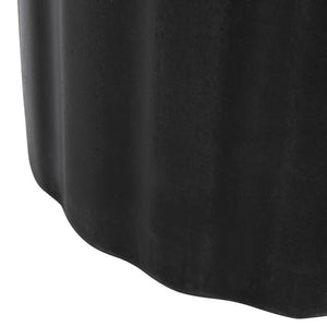 Safavieh VESTA Concrete Accent Stool - Grecian-Inspired Luxury for Indoor and Outdoor Stylish Spaces Black VNN1009C