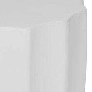 Safavieh JASLYN Concrete Accent Stool - Timeless Architectural Elegance for Indoor and Outdoor Spaces Ivory VNN1010B