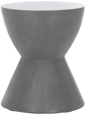 Safavieh ATHENA Sculptural Concrete Accent Stool - Versatile Seating & Decorative Piece for Modern Spaces Dark Grey VNN1011A