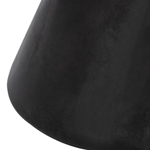 Safavieh ATHENA Sculptural Concrete Accent Stool - Versatile Seating & Decorative Piece for Modern Spaces Black VNN1011C