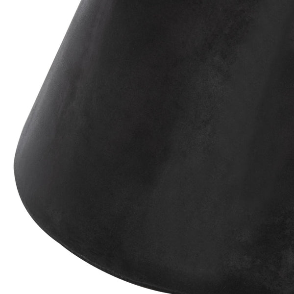 Safavieh ATHENA Sculptural Concrete Accent Stool - Versatile Seating & Decorative Piece for Modern Spaces Black VNN1011C