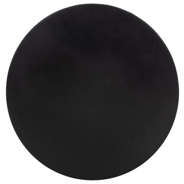 Safavieh ATHENA Sculptural Concrete Accent Stool - Versatile Seating & Decorative Piece for Modern Spaces Black VNN1011C
