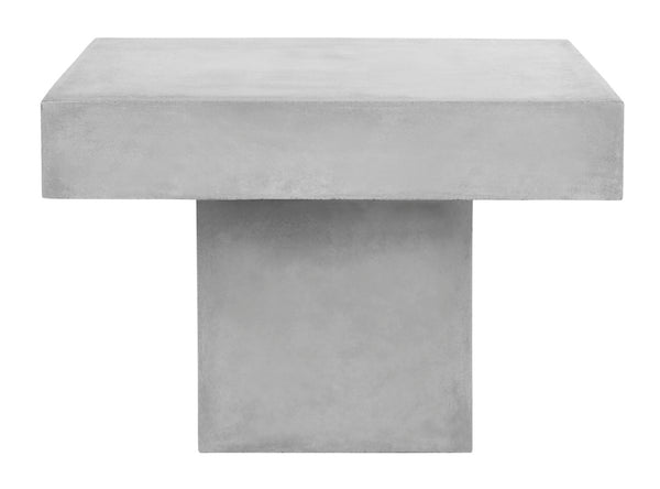 Safavieh TALLEN Modern Concrete Coffee Table - 15.75-Inch Dark Grey Design for Indoor/Outdoor Elegance VNN1016A