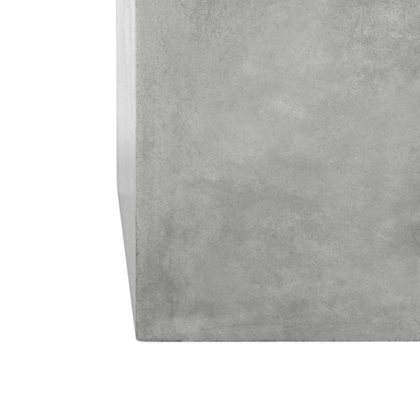 Safavieh TALLEN Modern Concrete Coffee Table - 15.75-Inch Dark Grey Design for Indoor/Outdoor Elegance VNN1016A