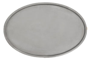 Safavieh HADWIN Modern Concrete Oval Coffee Table - 31.5" Dark Grey Design for Indoor & Outdoor Spaces VNN1021A