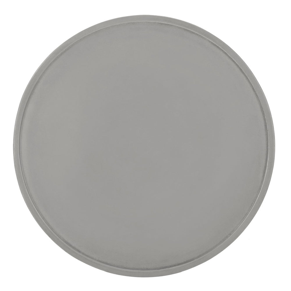 Safavieh BRYSON Modern Round Concrete Coffee Table for Indoor/Outdoor Use - Dark Grey with Oak Base VNN1026A