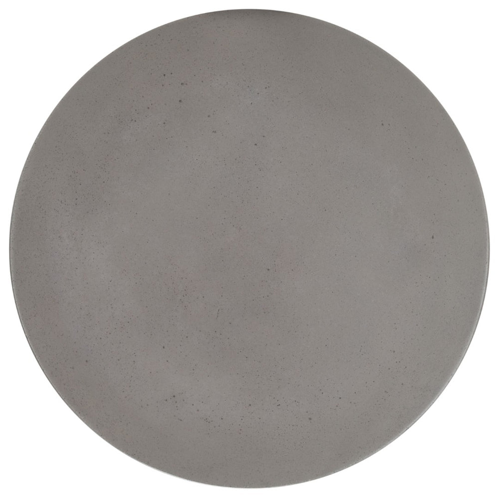 Safavieh AKIKO Concrete Accent Table - Tiki-Inspired Dark Grey Hourglass Design for Outdoor Spaces VNN1028A