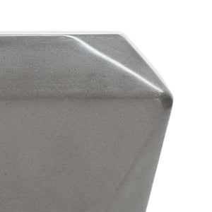 Safavieh CONAN Concrete Accent Stool – Modern Hourglass Design for Outdoor Elegance and Versatile Use Dark Grey VNN1030A