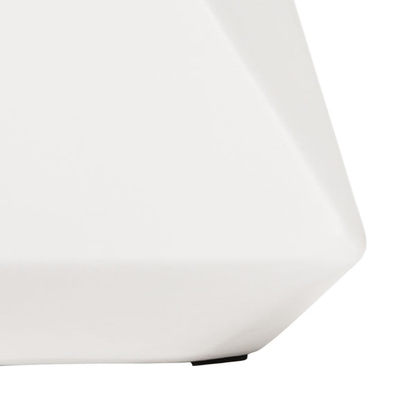 Safavieh CONAN Concrete Accent Stool – Modern Hourglass Design for Outdoor Elegance and Versatile Use Ivory VNN1030B