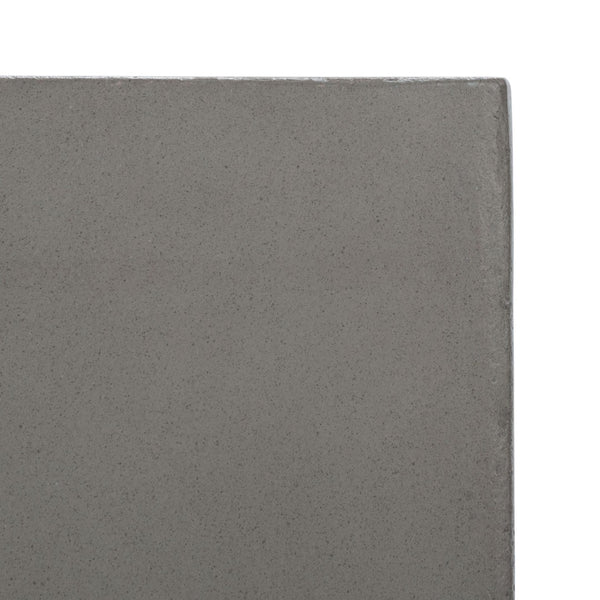 Safavieh DEIDARA Concrete Accent Stool - Sculptural Design for Modern Indoor & Outdoor Living Spaces Dark Grey VNN1031A