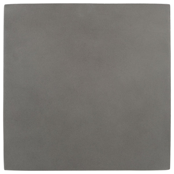 Safavieh DEIDARA Concrete Accent Stool - Sculptural Design for Modern Indoor & Outdoor Living Spaces Dark Grey VNN1031A