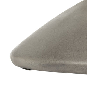 Safavieh BENAYA Concrete Accent Stool - Sculptural Style for Modern Outdoor Spaces, Versatile Seating & Decor Dark Grey VNN1032A