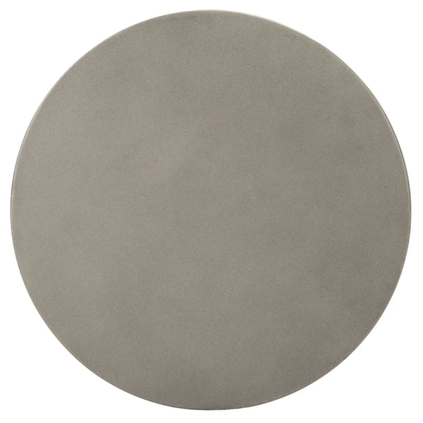 Safavieh BENAYA Concrete Accent Stool - Sculptural Style for Modern Outdoor Spaces, Versatile Seating & Decor Dark Grey VNN1032A