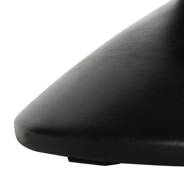 Safavieh BENAYA Concrete Accent Stool - Sculptural Style for Modern Outdoor Spaces, Versatile Seating & Decor Black VNN1032C