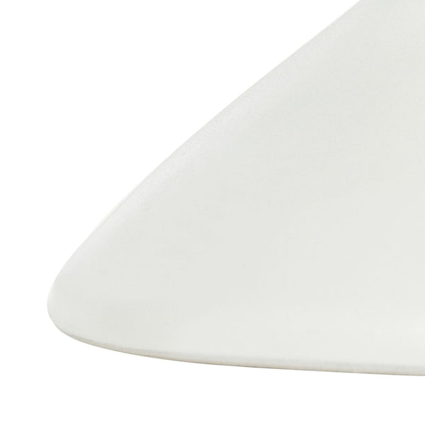 Safavieh JIRAIYA Concrete Accent Stool - Sculptural Outdoor Seating with Modern Minimalist Design & Durability Ivory VNN1033B