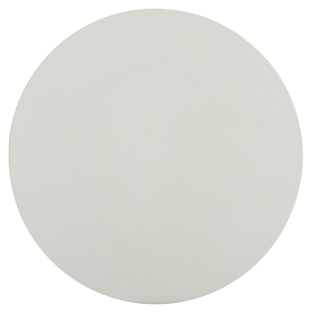 Safavieh JIRAIYA Concrete Accent Stool - Sculptural Outdoor Seating with Modern Minimalist Design & Durability Ivory VNN1033B