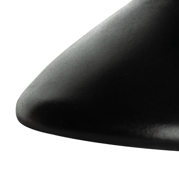 Safavieh JIRAIYA Concrete Accent Stool - Sculptural Outdoor Seating with Modern Minimalist Design & Durability Black VNN1033C