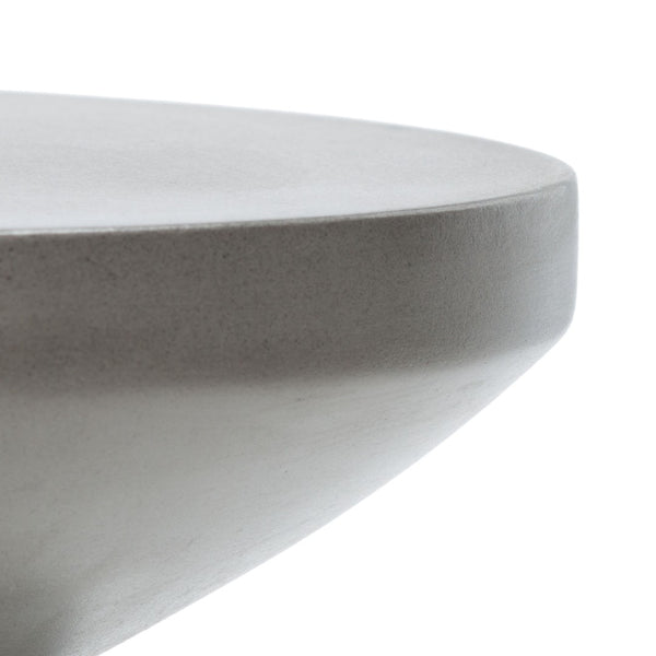 Safavieh KATARA Concrete Accent Stool – Stylish Hourglass Design for Outdoor Seating and Decorative Use Dark Grey VNN1034A