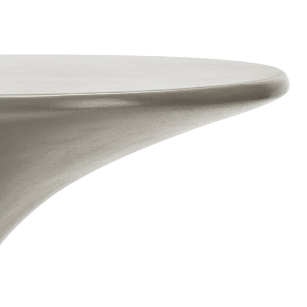 Safavieh KAVITA Concrete Accent Stool - Stylish Dark Grey Outdoor & Indoor Seating, Functional Art Piece VNN1035A