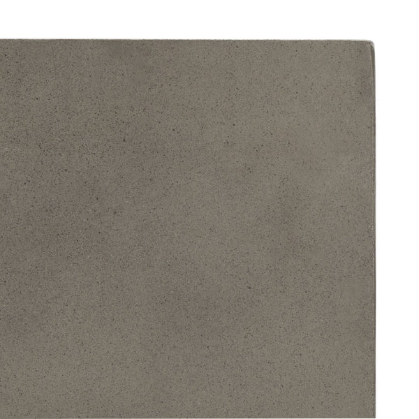 Safavieh MAZZA Concrete Accent Stool - Dark Grey Sculptural Design for Indoor & Outdoor Modern Spaces VNN1036A