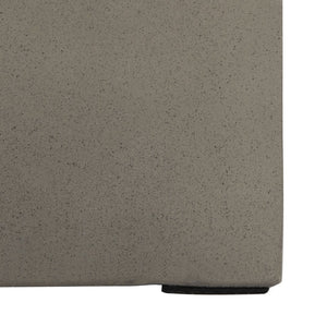 Safavieh MAZZA Concrete Accent Stool - Dark Grey Sculptural Design for Indoor & Outdoor Modern Spaces VNN1036A