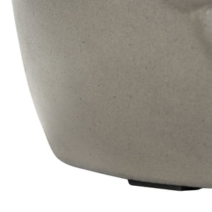 Safavieh JULYVIA Concrete Accent Stool – Stylish Outdoor Seating with Textured Design for Modern Spaces Dark Grey VNN1037A