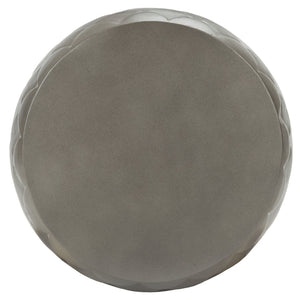 Safavieh JULYVIA Concrete Accent Stool – Stylish Outdoor Seating with Textured Design for Modern Spaces Dark Grey VNN1037A