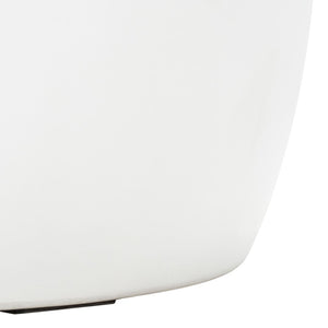 Safavieh JULYVIA Concrete Accent Stool – Stylish Outdoor Seating with Textured Design for Modern Spaces Ivory VNN1037B