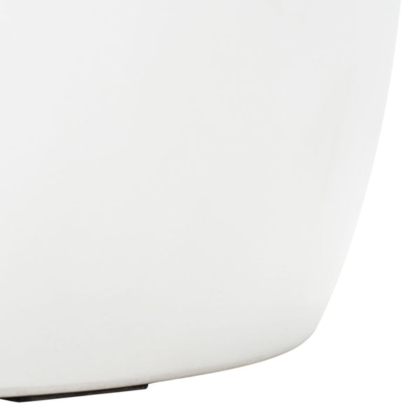 Safavieh JULYVIA Concrete Accent Stool – Stylish Outdoor Seating with Textured Design for Modern Spaces Ivory VNN1037B