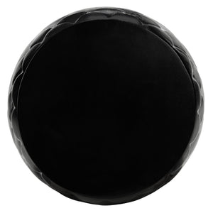 Safavieh JULYVIA Concrete Accent Stool – Stylish Outdoor Seating with Textured Design for Modern Spaces Black VNN1037C
