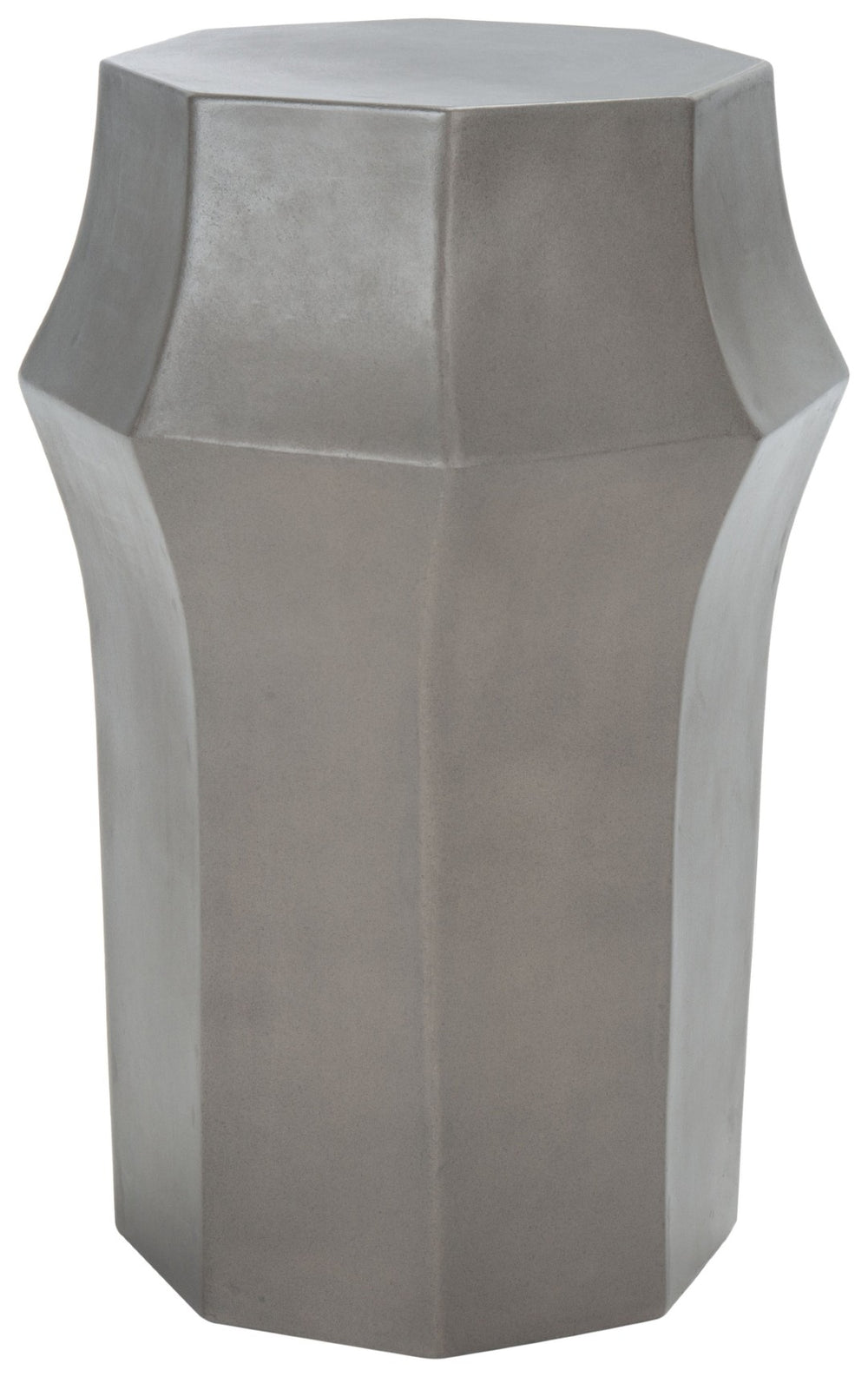 Safavieh KLAUDIA Concrete Accent Table - Stylish Dark Grey Stool for Outdoor Spaces & Modern Decor VNN1039A