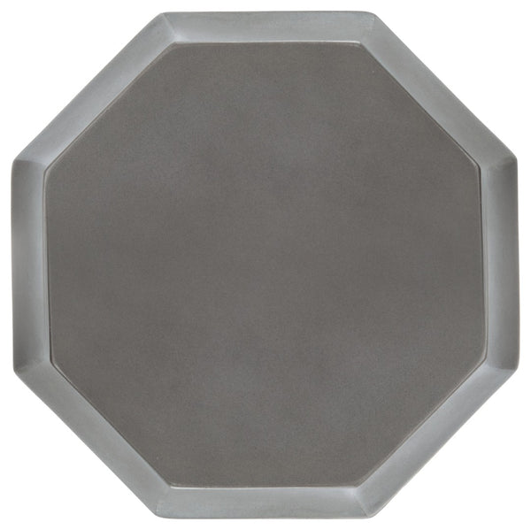 Safavieh KLAUDIA Concrete Accent Table - Stylish Dark Grey Stool for Outdoor Spaces & Modern Decor VNN1039A
