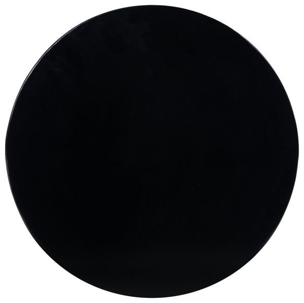 Safavieh VIKKI Concrete Accent Stool - Modern Sculptural Design for Versatile Outdoor and Indoor Spaces Black VNN1040C