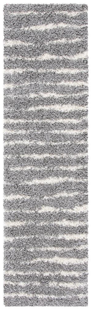 Safavieh Venus Luxurious Shag Area Rug In Grey And Ivory - Enhance Your Living Space With Elegance And Comfort Grey ,Ivory 61% Polypropylene,24% Jute,7% Polyester,8% Latex Vns603j-5