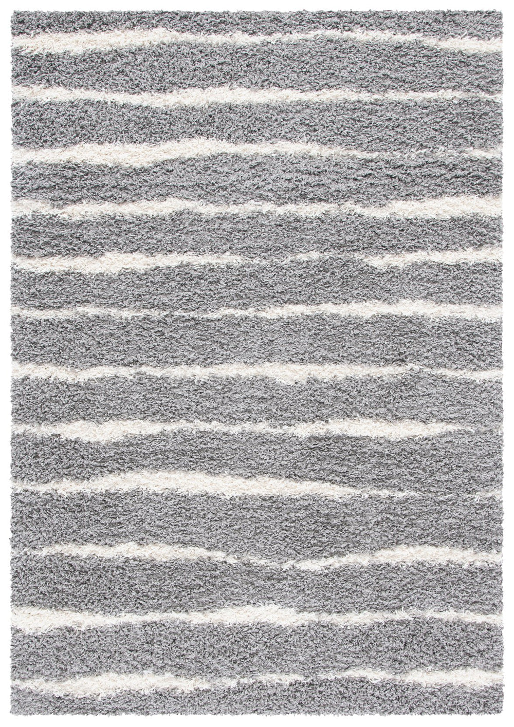 Safavieh Venus Luxurious Shag Area Rug In Grey And Ivory - Enhance Your Living Space With Elegance And Comfort Grey ,Ivory 61% Polypropylene,24% Jute,7% Polyester,8% Latex Vns603j-5